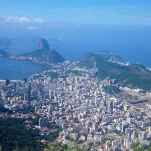 Ausblick auf den Zuckerhut in Rio de Janeiro, Brasilien